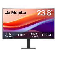 LG 23.8 24U421A-B VA 5MS 100HZ USB-C HDMI FHD 1920X1080 CURVED VESA SIYAH
